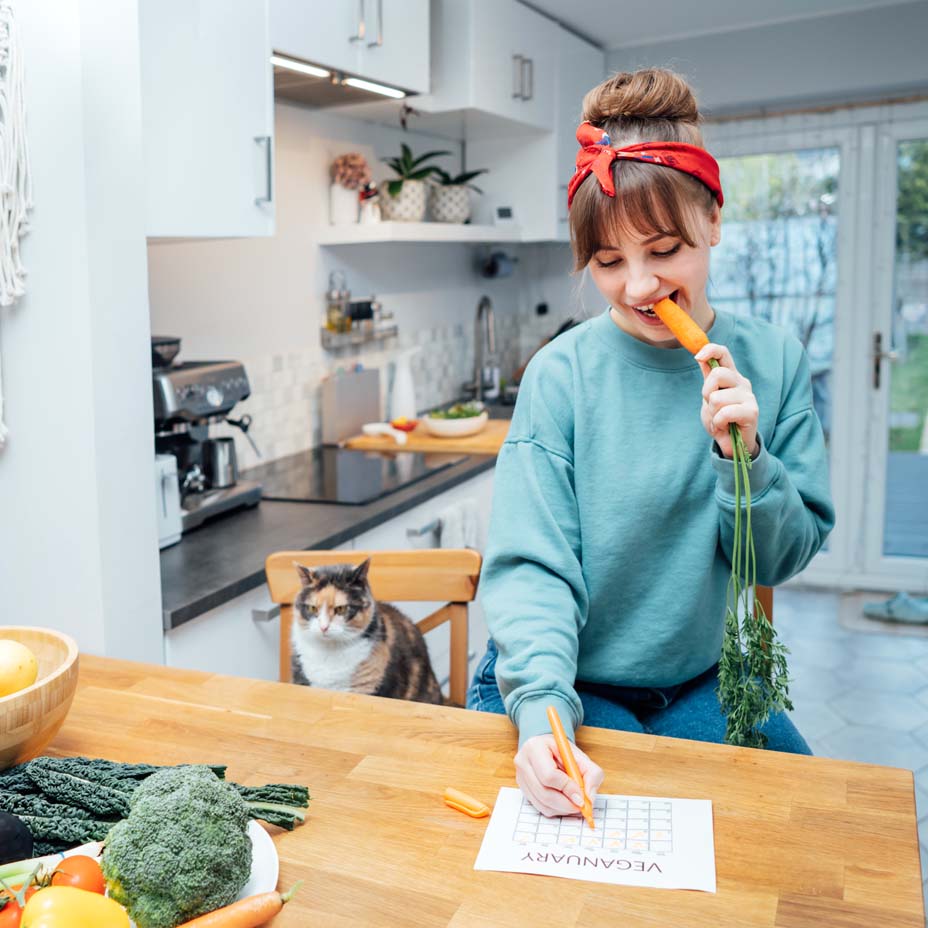 scelta vegana, ragazza vegana, veganuary