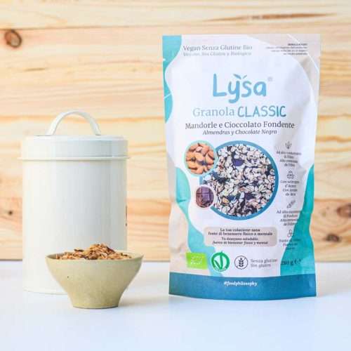 granola bio classic – mandorle e cioccolato fondente, Lysa Food