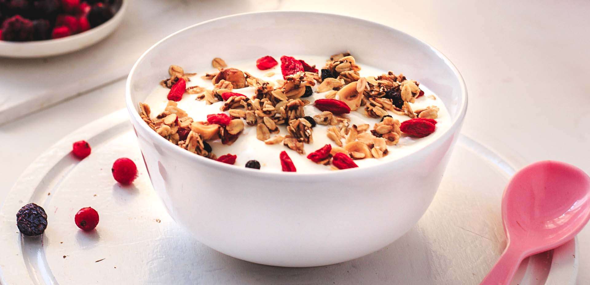 Colazione vegana sana e veloce, granola Lysa Food