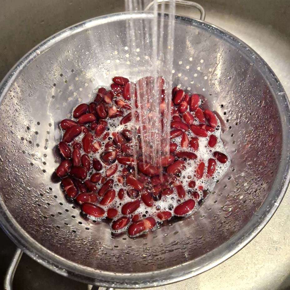 cereali legumi sciacquati, fagioli cereali legumi sciacquati, fagioli