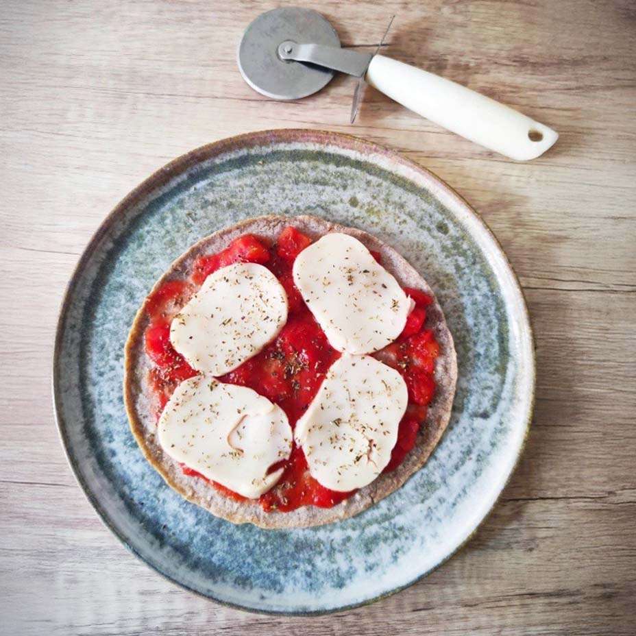 pizza margherita vegana grano saraceno